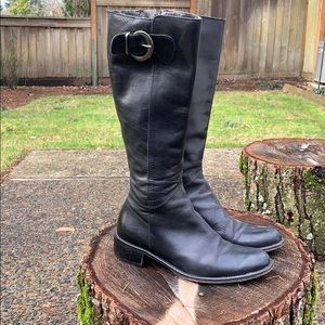 Vera Gomina black calf high boots